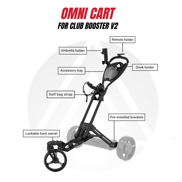 Omni Cart for Club Booster Golf Caddy